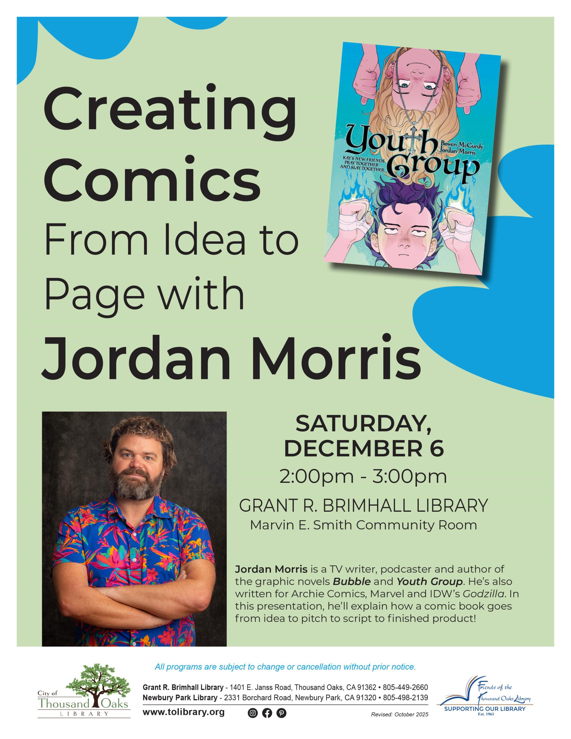 Creating Comics with Jordan Morris