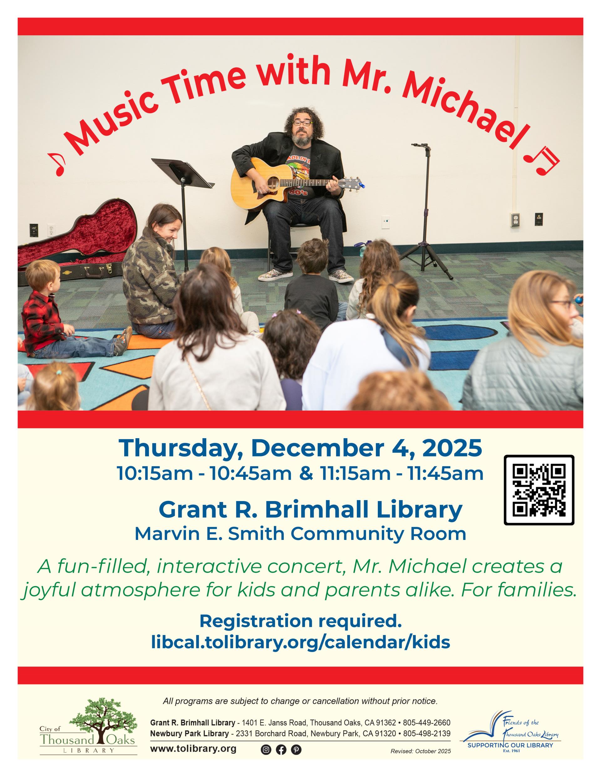 Music Time with Mr Michael