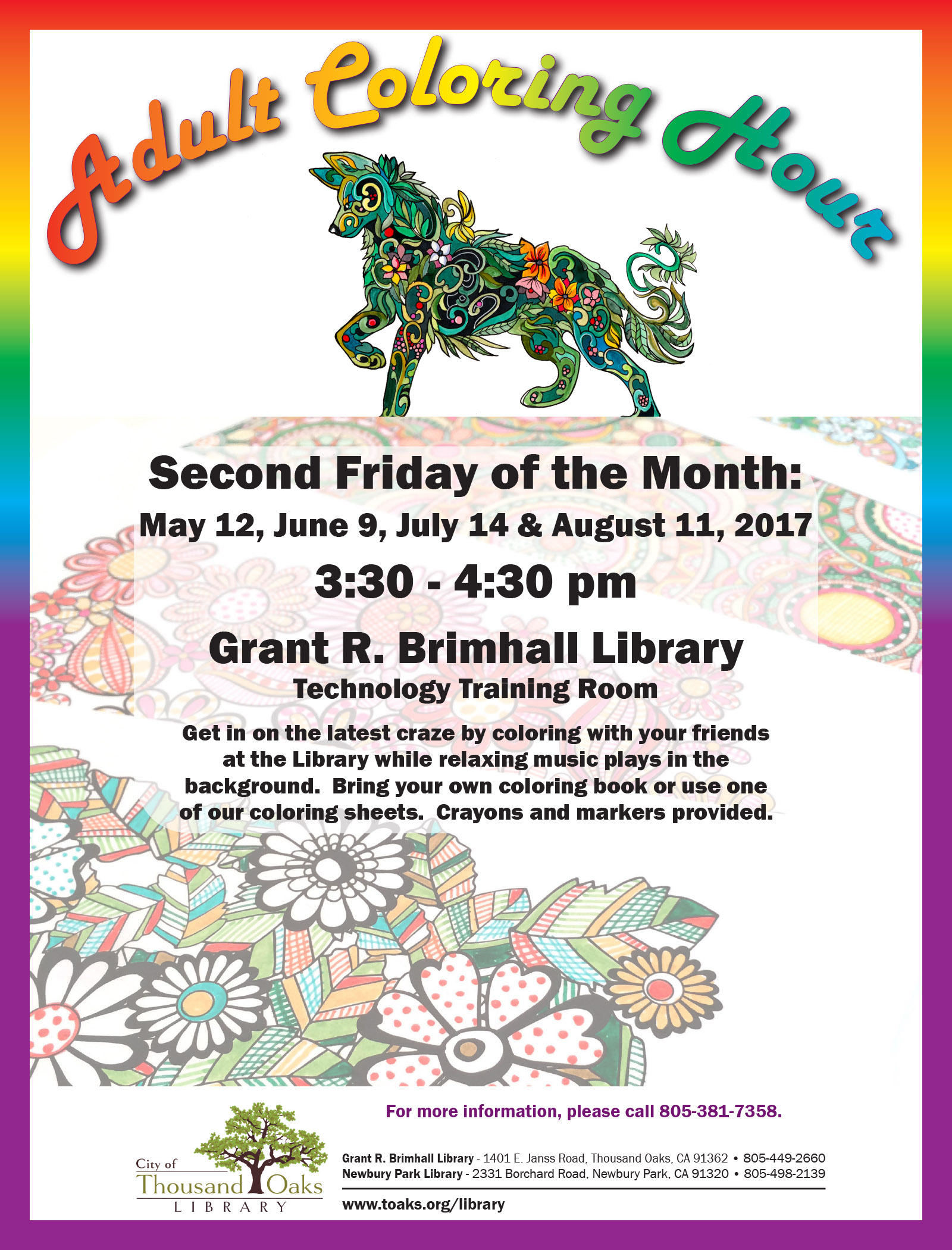 Adult Coloring Hour - May-Aug 2017-1
